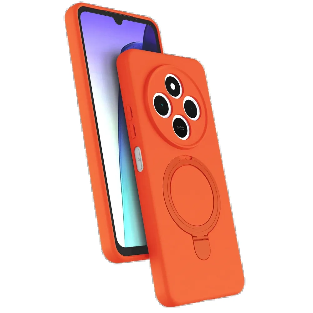 Newface Xiaomi Redmi 14C Regal Magsafe Standlı Kapak - Turuncu