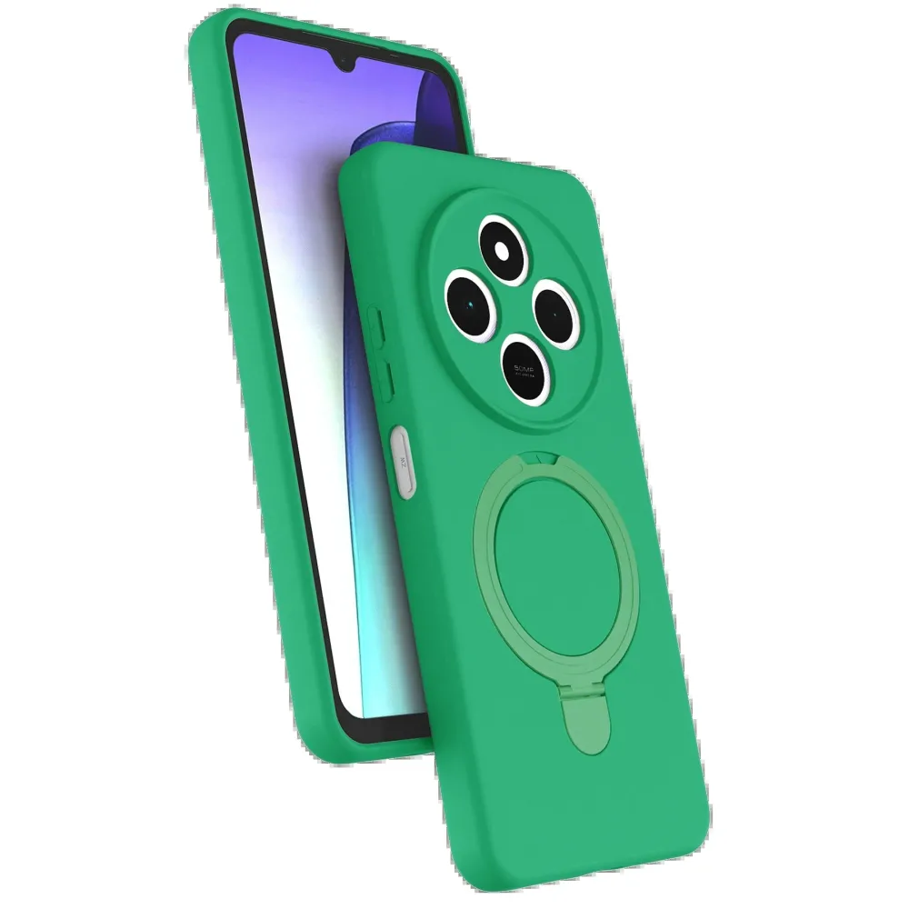 Newface Xiaomi Redmi 14C Regal Magsafe Standlı Kapak - Yeşil