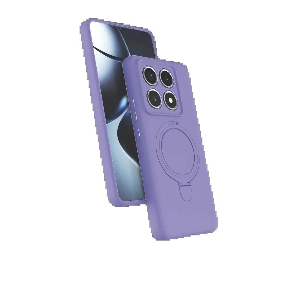Newface Xiaomi Mi 14T Pro Regal Magsafe Standlı Kapak - Lila