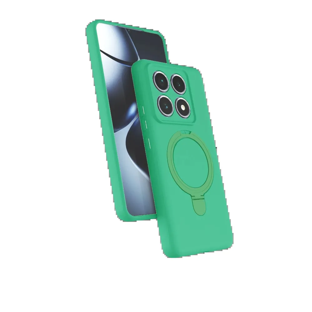 Newface Xiaomi Mi 14T Pro Regal Magsafe Standlı Kapak - Yeşil