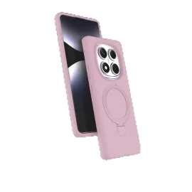 Newface Xiaomi Redmi Note 14 Pro 4G Regal Magsafe Standlı Kapak - Açık Pembe