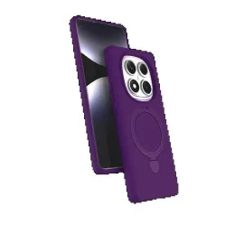 Newface Xiaomi Redmi Note 14 Pro 5G Regal Magsafe Standlı Kapak - Derin Mor