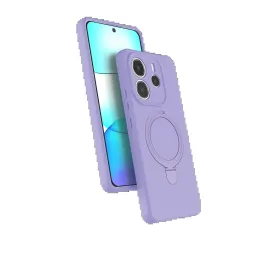 Newface Xiaomi Redmi Note 14 4G Regal Magsafe Standlı Kapak - Lila