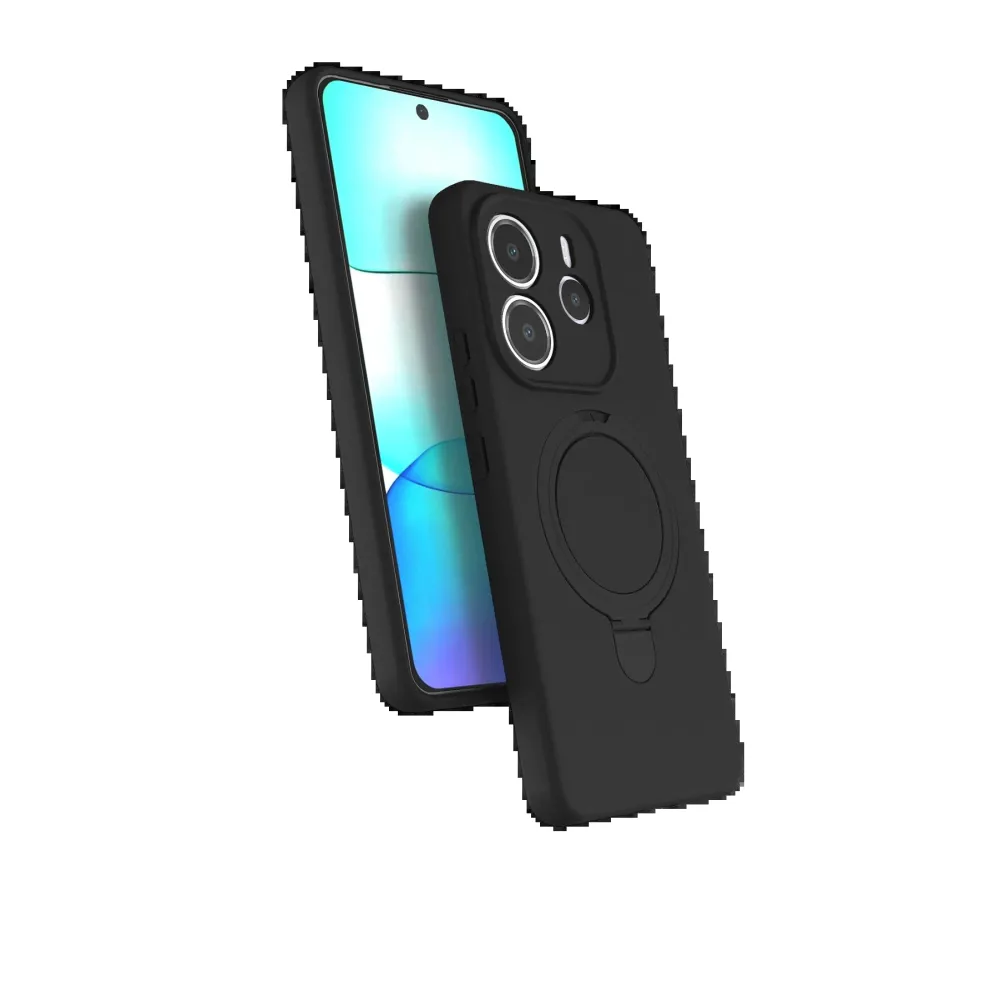 Newface Xiaomi Redmi Note 14 4G Regal Magsafe Standlı Kapak - Siyah