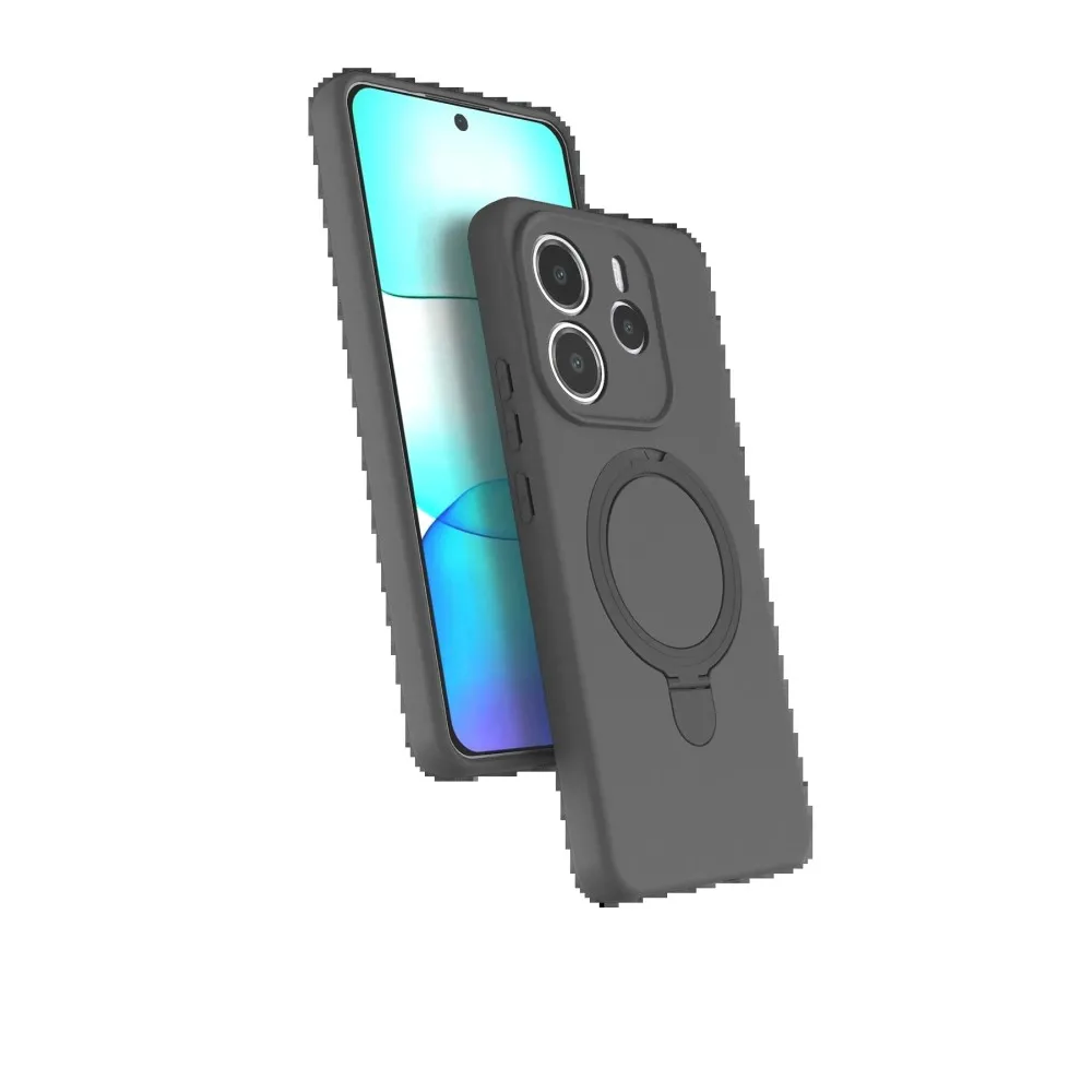 Newface Xiaomi Redmi Note 14 4G Regal Magsafe Standlı Kapak - Titan Gri