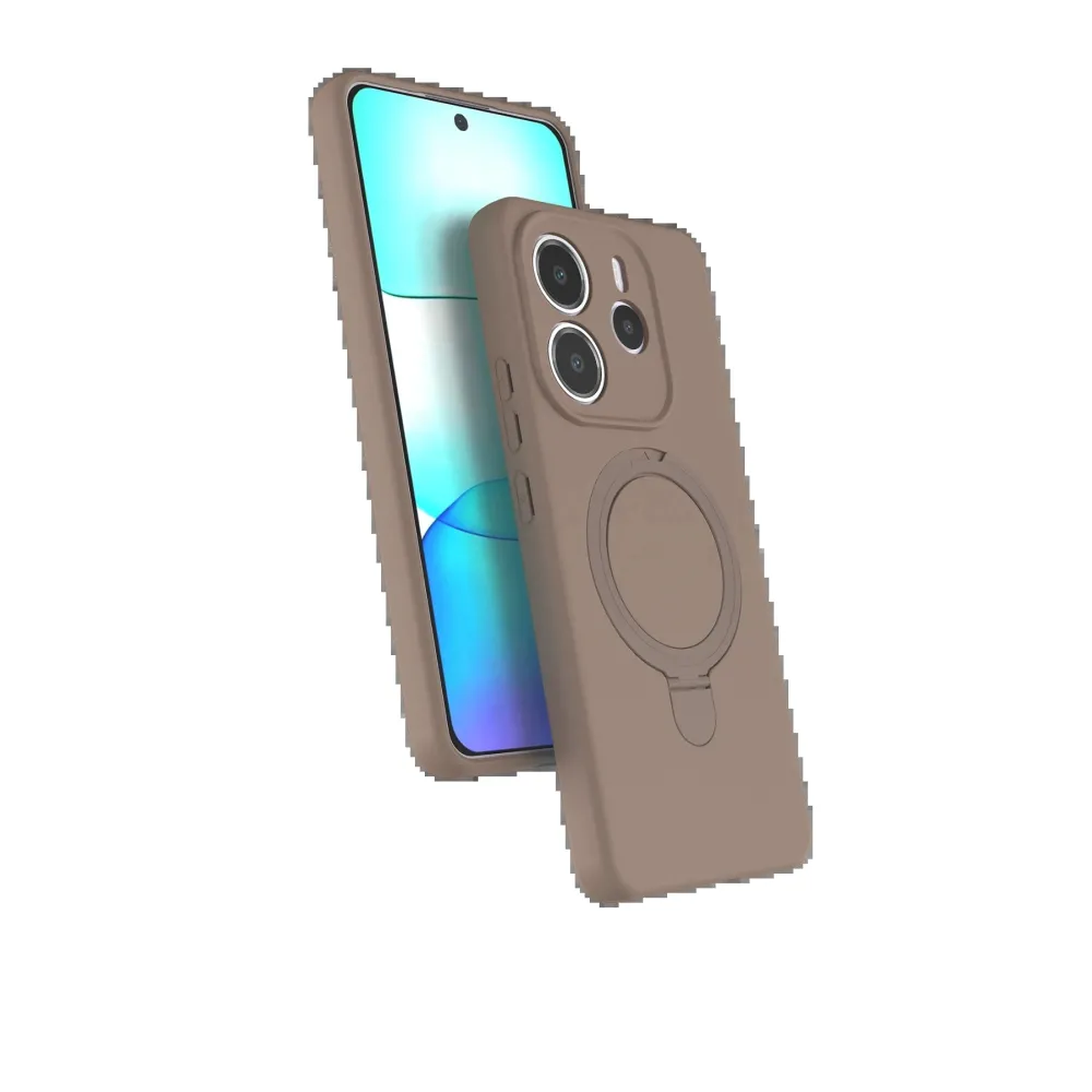 Newface Xiaomi Redmi Note 14 4G Regal Magsafe Standlı Kapak - Çöl Titanyum