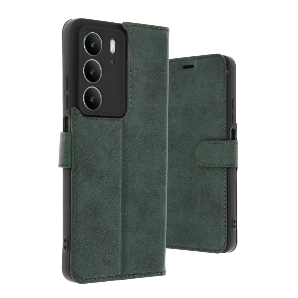 Newface Realme C75 4G Trend S Plus Kapaklı Kılıf - Koyu Yeşil