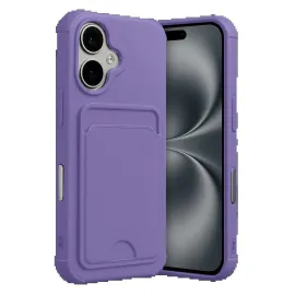 Newface Apple Iphone 17 Kelvin Kartvizitli Silikon - Lila