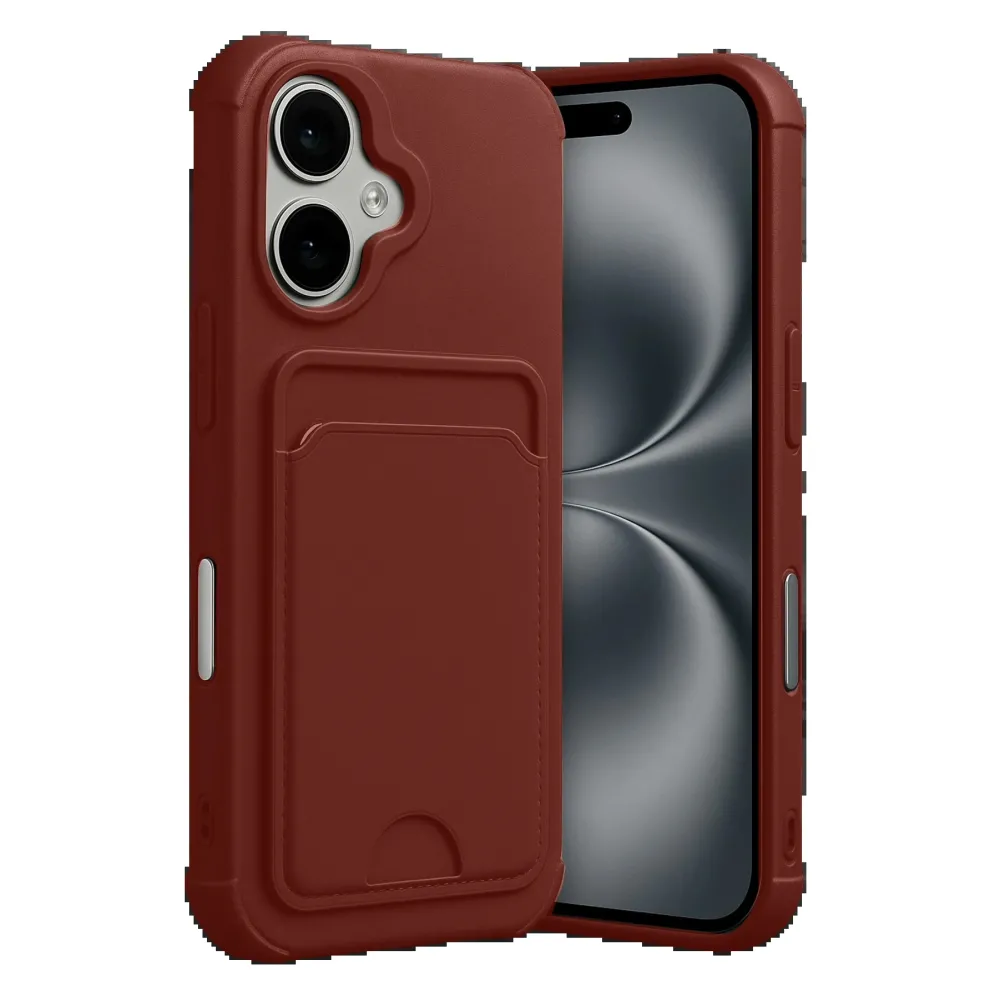 Newface Apple Iphone 17 Kelvin Kartvizitli Silikon - Bordo