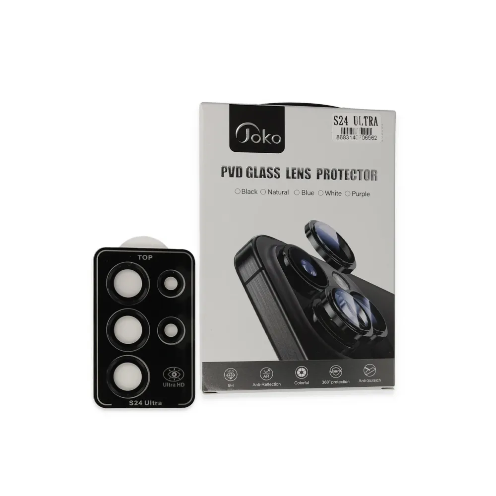 Joko Samsung Galaxy S24 Ultra Pvd Metal Kamera Lens - Siyah