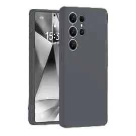 Newface Samsung Galaxy S25 Ultra Kılıf Nano içi Kadife Silikon - Gri