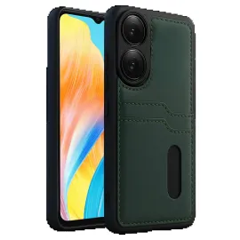 Newface Oppo A38 Sara Kartvizitli Deri Kılıf - Yeşil