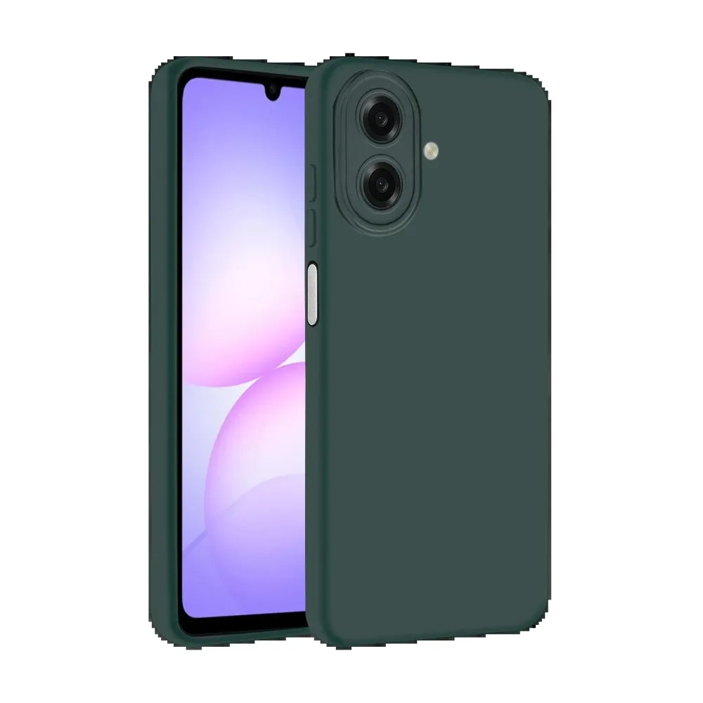 Newface Samsung Galaxy A07 First Silikon - Koyu Yeşil