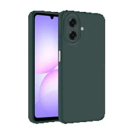 Newface Samsung Galaxy A07 First Silikon - Koyu Yeşil