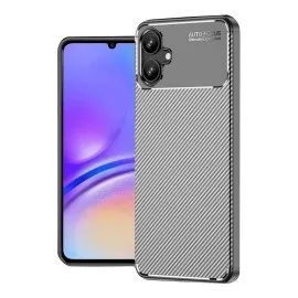 Newface Samsung Galaxy A06 Kılıf Auto Focus Karbon Kapak - Gri
