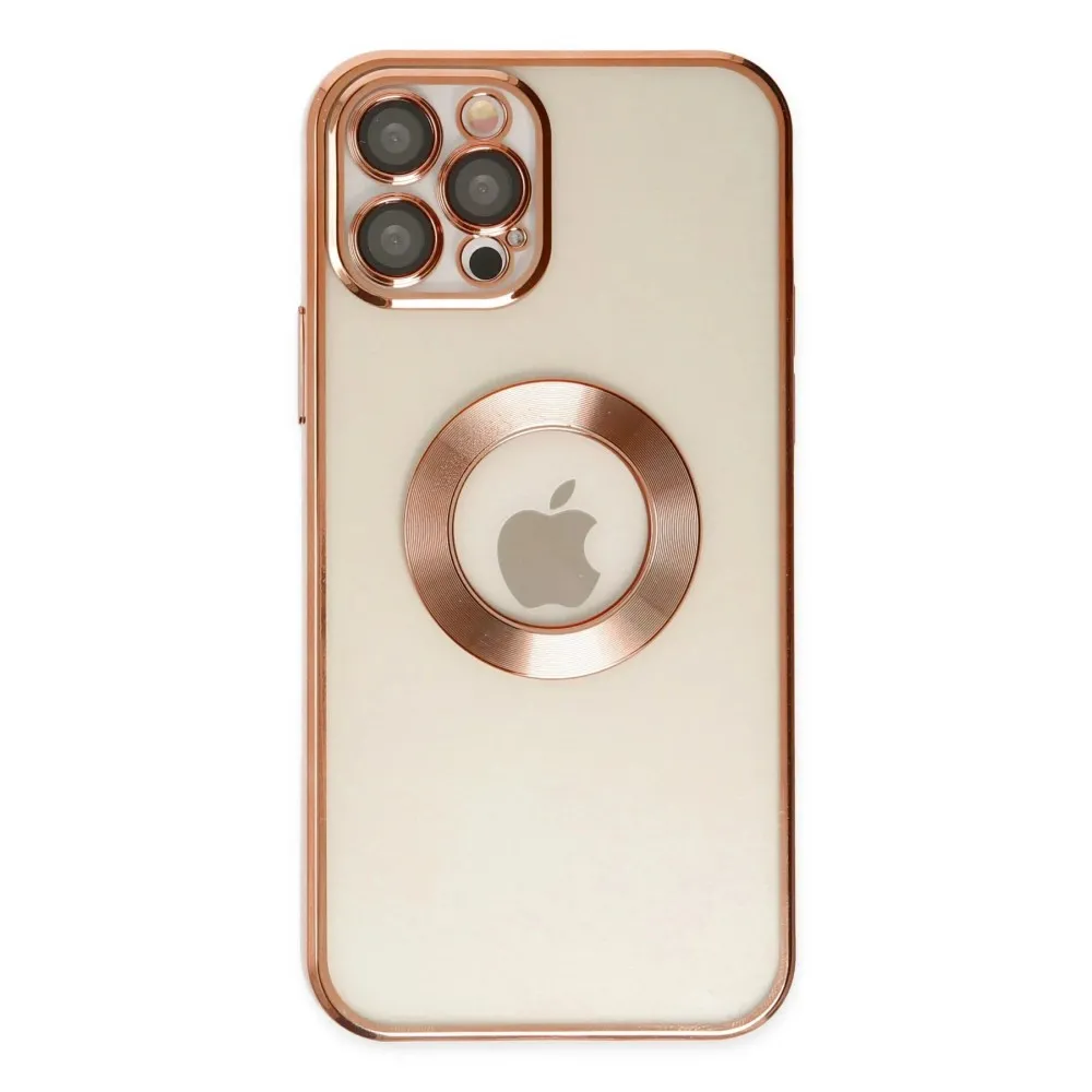 Newface Iphone 12 Pro Kılıf Slot Silikon - Rose Gold
