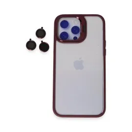 Joko Iphone 15 Pro Kılıf Roblox Lens Standlı Kapak - Bordo