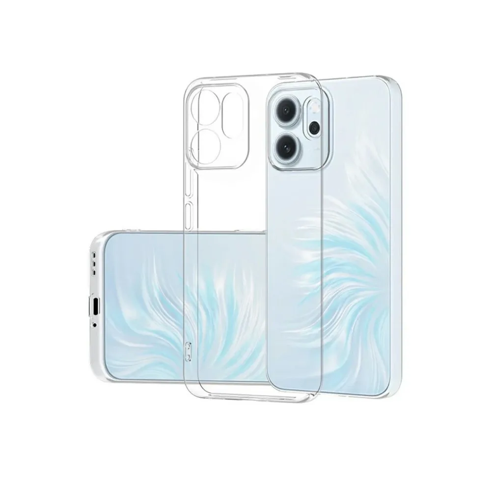 Newface Oppo Reno 14F Kılıf Lüx Şeffaf Silikon