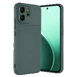 Newface Oppo Reno 14F Auto Focus Karbon Kapak - Koyu Yeşil