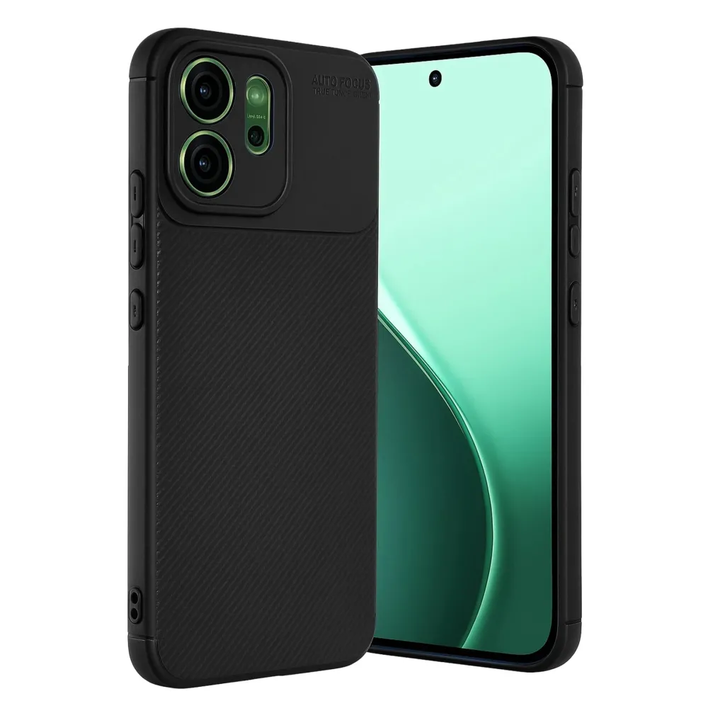 Newface Oppo Reno 14 Auto Focus Karbon Kapak - Siyah
