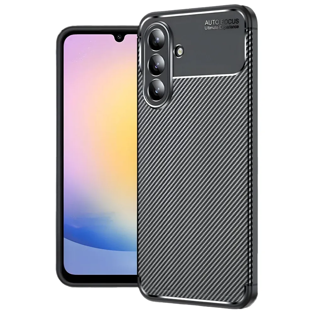 Newface Samsung Galaxy S25 Fe Auto Focus Karbon Kapak - Siyah