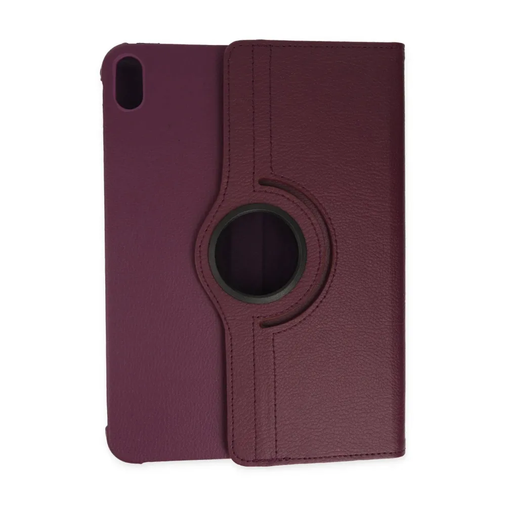 Newface iPad 2022 10.9 (10.nesil) Kılıf 360 Tablet Deri Kılıf - Mürdüm