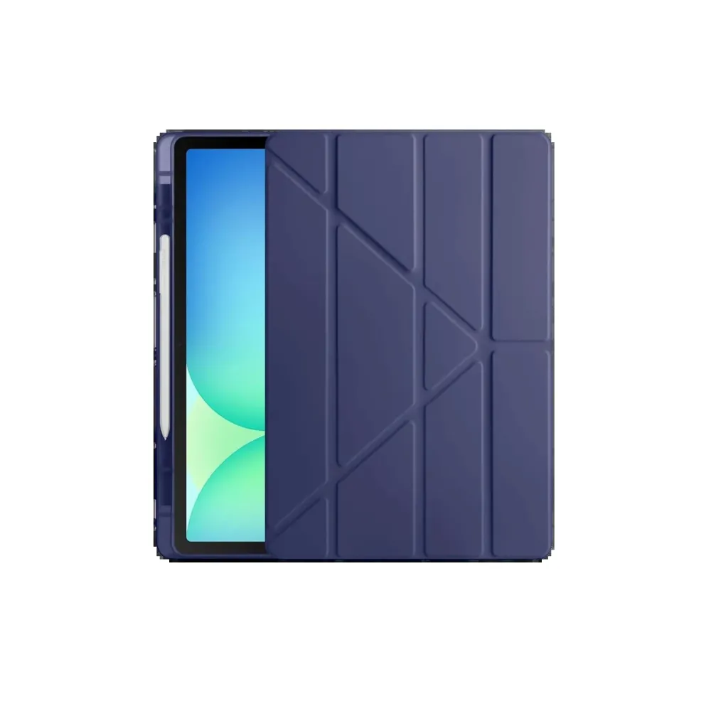 Newface iPad Pro 11 (2024) Kılıf Kalemlikli Hugo Tablet Kılıfı - Lacivert