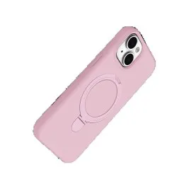 Newface Apple iPhone 15 Regal Magsafe Standlı Kapak - Açık Pembe