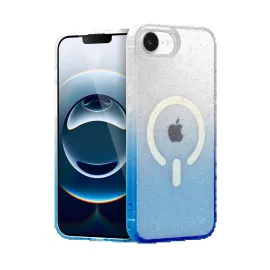 Newface Apple Iphone 16E Pummel Shiny Magsafe Kapak - Mavi