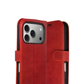Newface Apple Iphone 17 Pro Max Trend S Plus Kapaklı Kılıf - Kırmızı