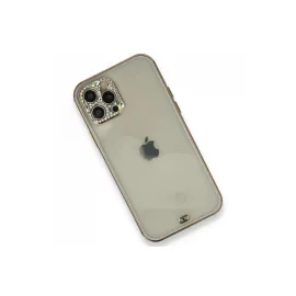 Newface Iphone 12 Pro Kılıf Liva Taşlı Silikon - Mor