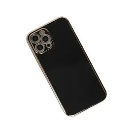 Newface Iphone 12 Pro Max Kılıf Volet Silikon - Siyah