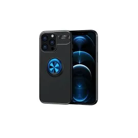 Newface Iphone 13 Pro Max Kılıf Range Yüzüklü Silikon - Siyah-Mavi