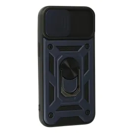 Newface Iphone 15 Kılıf Pars Lens Yüzüklü Silikon - Lacivert