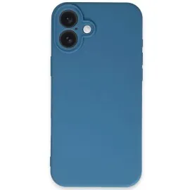 Newface Iphone 16 Plus Kılıf First Silikon - Mavi