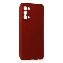 Newface Oppo Reno 5 Kılıf First Silikon - Bordo