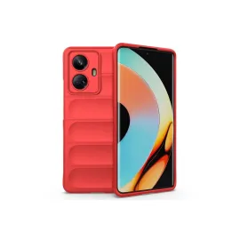 Newface Realme 10 Pro 5G Kılıf Optimum Silikon - Kırmızı