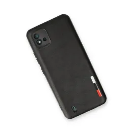 Newface Realme C11 2021 Kılıf Loop Deri Silikon - Siyah