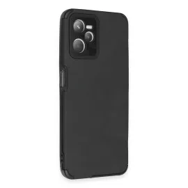 Newface Realme C35 Kılıf Loop Deri Silikon - Siyah