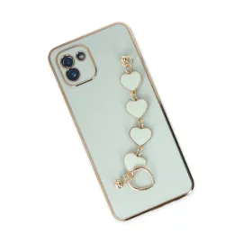 Newface Samsung Galaxy A03 Kılıf Esila Silikon - Su Yeşili