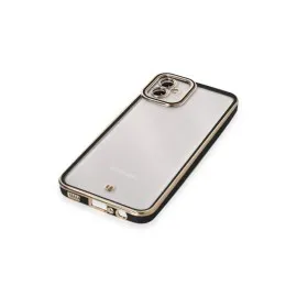 Newface Samsung Galaxy A04E Kılıf Liva Lens Silikon - Siyah