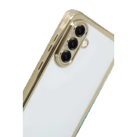 Newface Samsung Galaxy A17 5G Razer Lensli Silikon - Gold