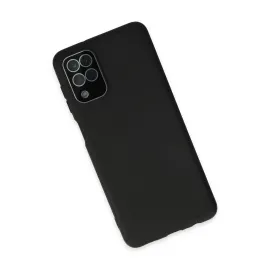 Newface Samsung Galaxy A22 Kılıf Lansman Glass Kapak - Siyah