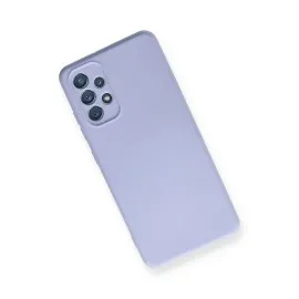 Newface Samsung Galaxy A32 Kılıf Nano Içi Kadife  Silikon - Lila