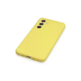 Newface Samsung Galaxy A34 5G Kılıf Nano Içi Kadife Silikon - Sarı