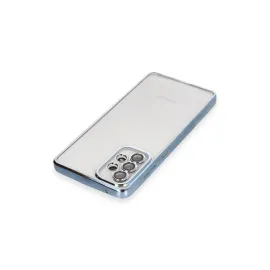 Newface Samsung Galaxy A53 5G Kılıf Razer Lensli Silikon - Açık Mavi