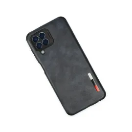 Newface Samsung Galaxy M33 Kılıf Loop Deri Silikon - Lacivert