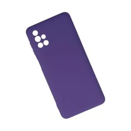 Newface Samsung Galaxy M51 Kılıf Nano Içi Kadife Silikon - Mor