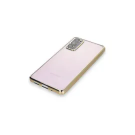 Newface Samsung Galaxy S20 Fe Kılıf Razer Lensli Silikon - Gold