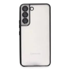 Newface Samsung Galaxy S22 Kılıf Razer Lensli Silikon - Siyah